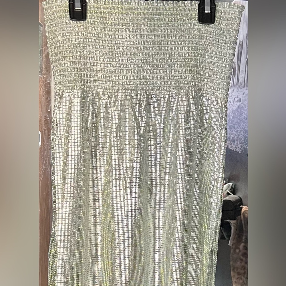 💚💚 KURT GEIGER SHOREDITCH GREEN/SILVER MAXI DRESS-SZ S💚💚NWT - Picture 17 of 17